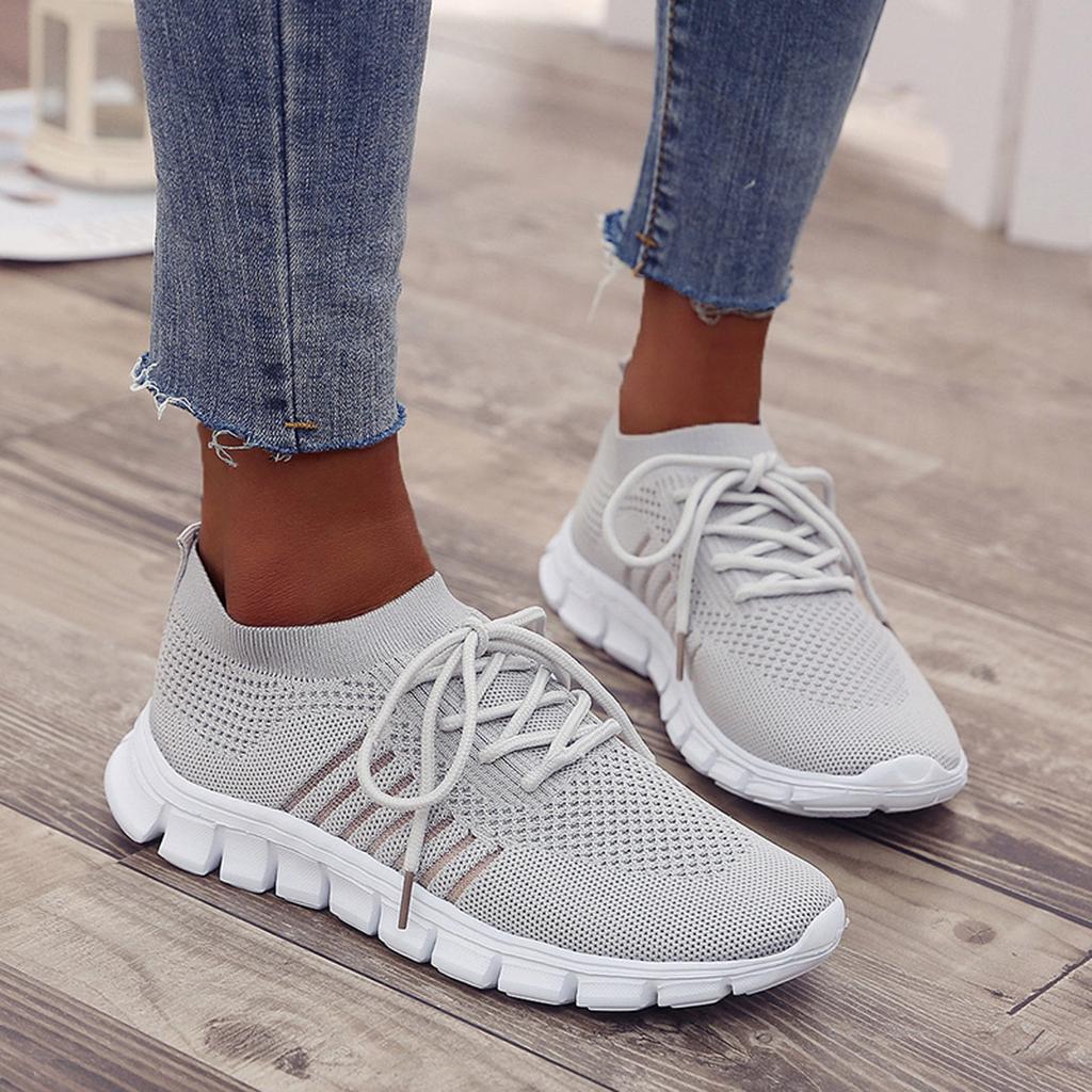 Ladies Anti-Slip Sneakers - ActiveColor-Grey-3.0-State of Style