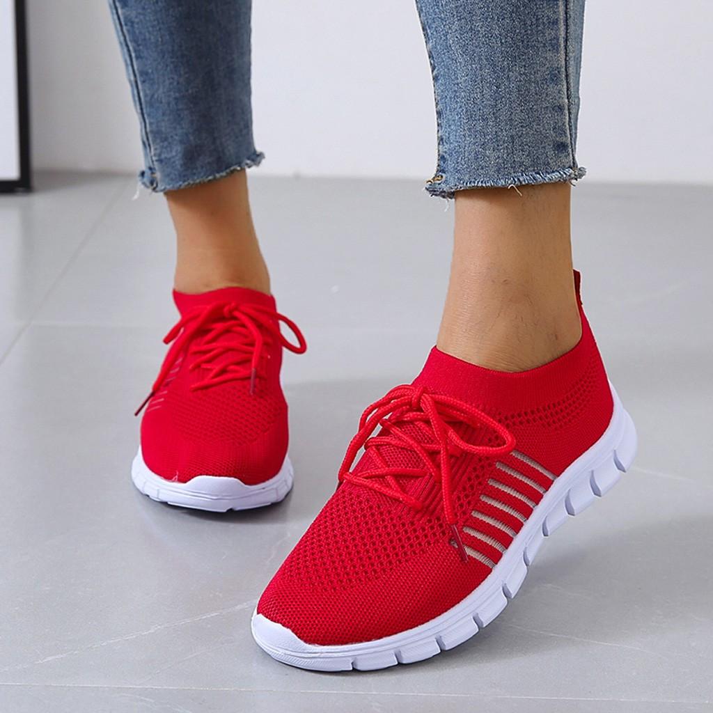 Ladies Anti-Slip Sneakers - ActiveColor-Red-3.0-State of Style