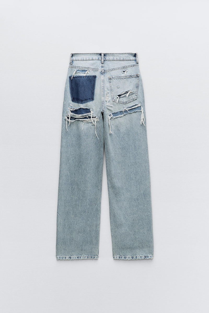 Ladies Baggy Jeans - Ava-36-State of Style
