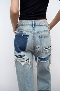 Ladies Baggy Jeans - Ava-36-State of Style
