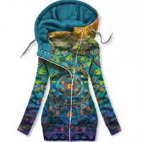 Ladies Butterfly Art Cardigan – Alina-Blue-S-State of Style