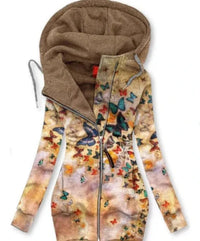 Ladies Butterfly Art Cardigan – Alina-Brown-S-State of Style