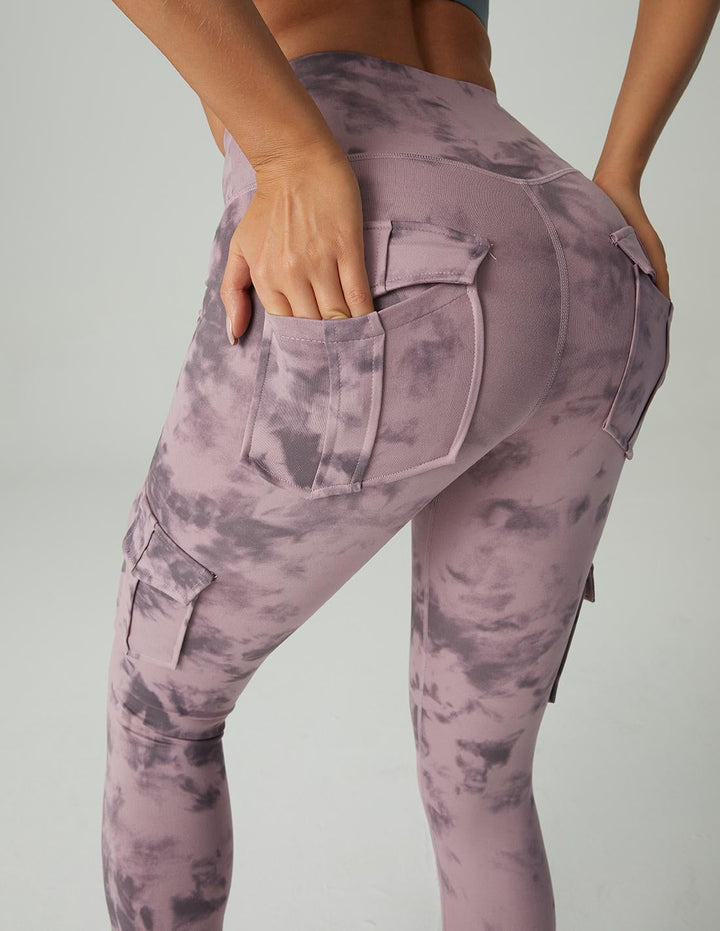 Ladies Cargo Leggings - Nova-Army Pink-S-State of Style