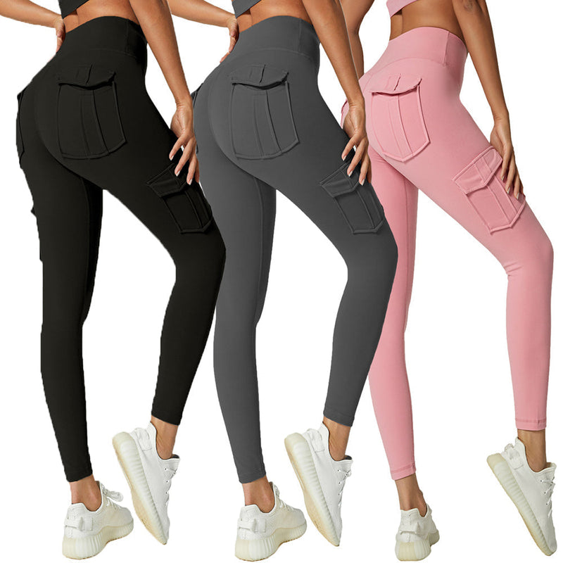 Ladies Cargo Leggings - Nova-Black-S-State of Style