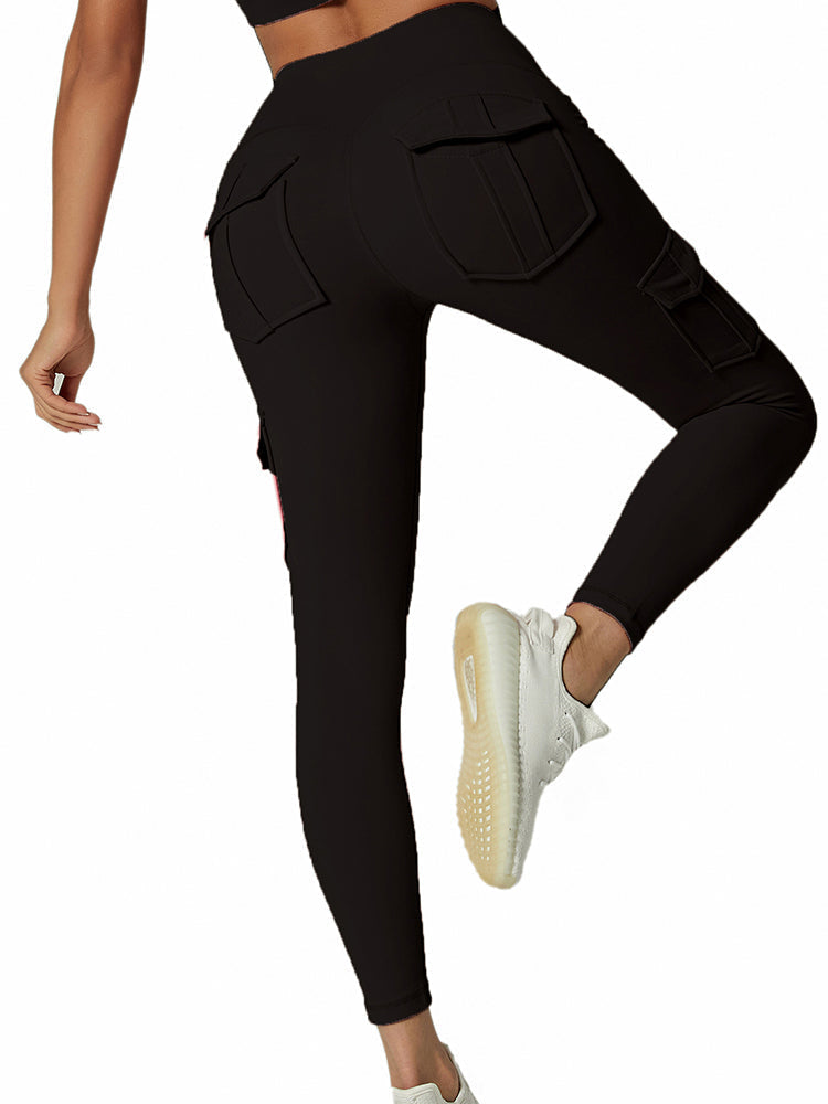 Ladies Cargo Leggings - Nova-Black-S-State of Style