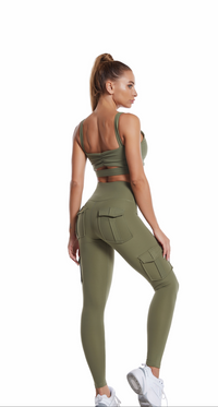 Ladies Cargo Leggings - Nova-Black-S-State of Style