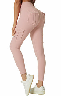 Ladies Cargo Leggings - Nova-Light Pink-S-State of Style