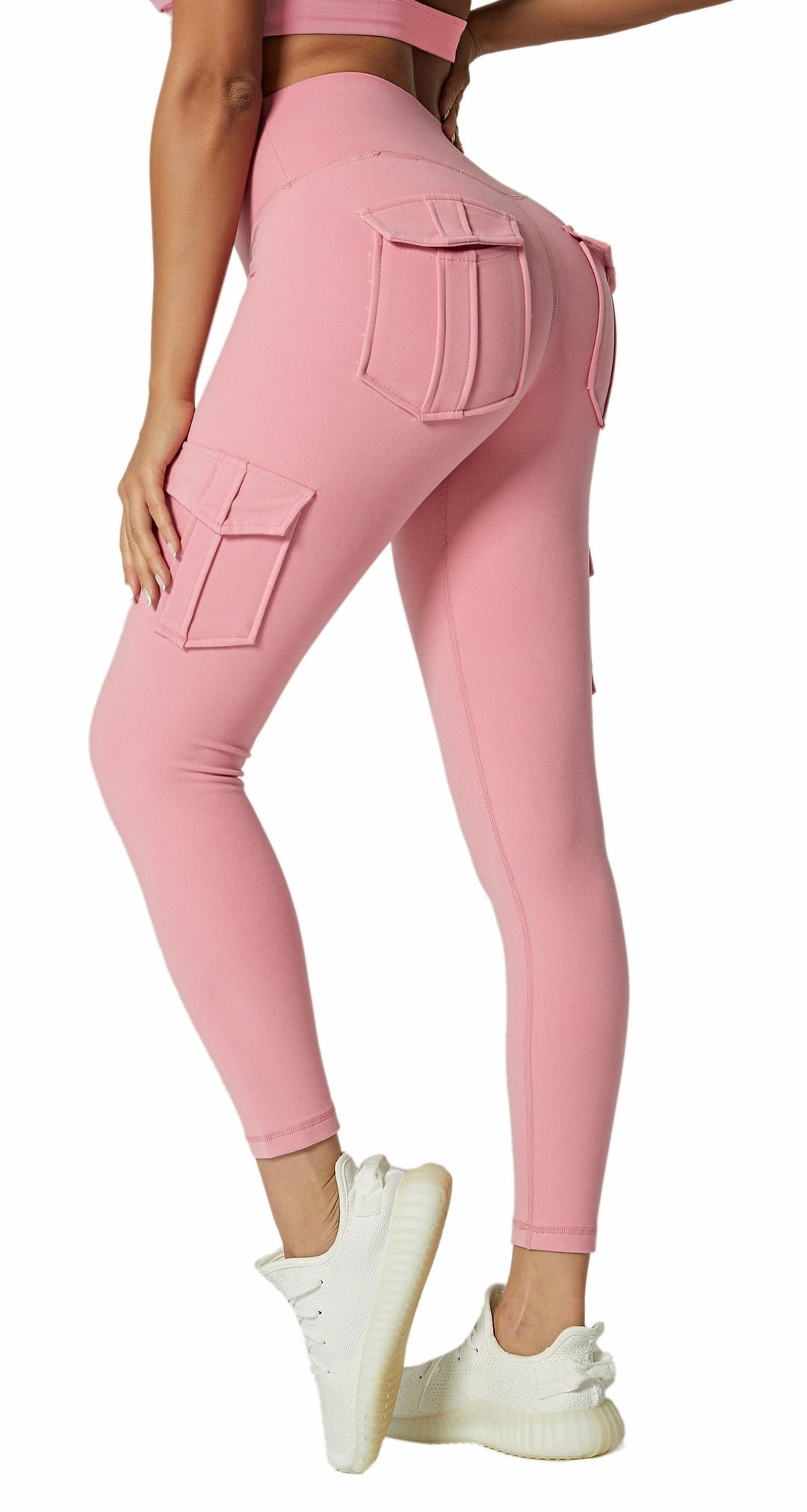 Ladies Cargo Leggings - Nova-Pink-S-State of Style