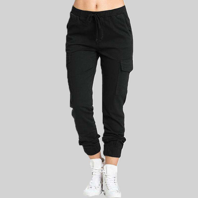 Ladies Cargo Trousers - Nova-Black-XS-State of Style
