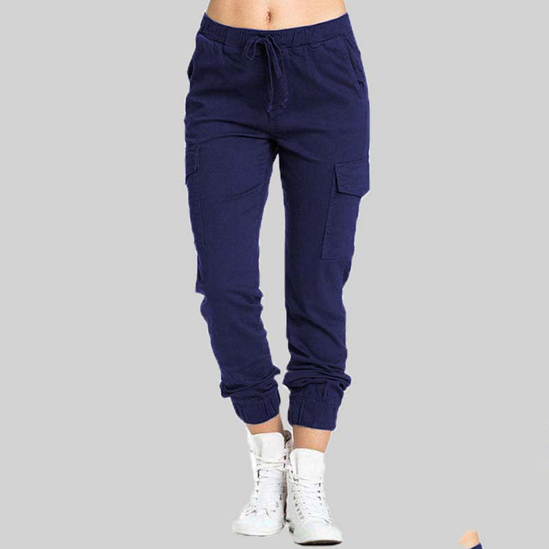 Ladies Cargo Trousers - Nova-Blue-XS-State of Style