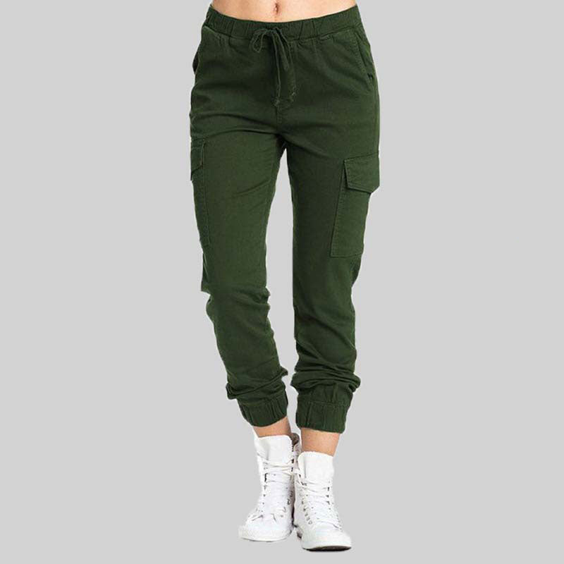 Ladies Cargo Trousers - Nova-Green-XS-State of Style