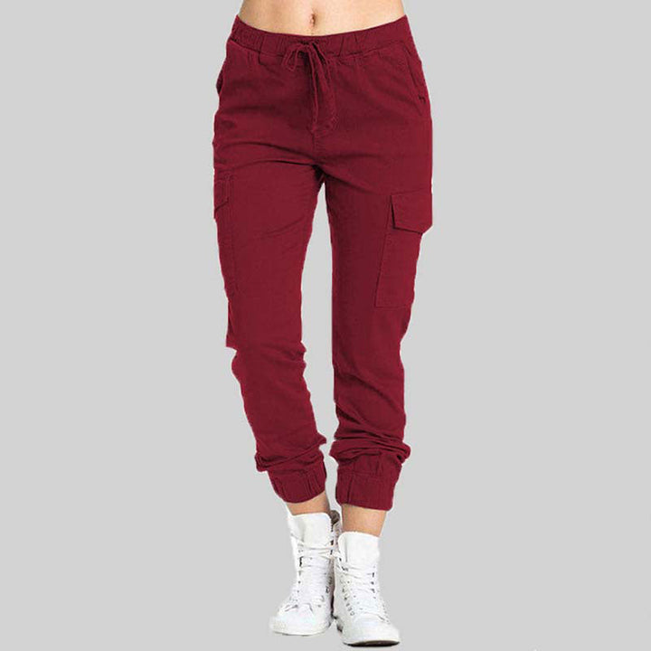 Ladies Cargo Trousers - Nova-Red-XS-State of Style