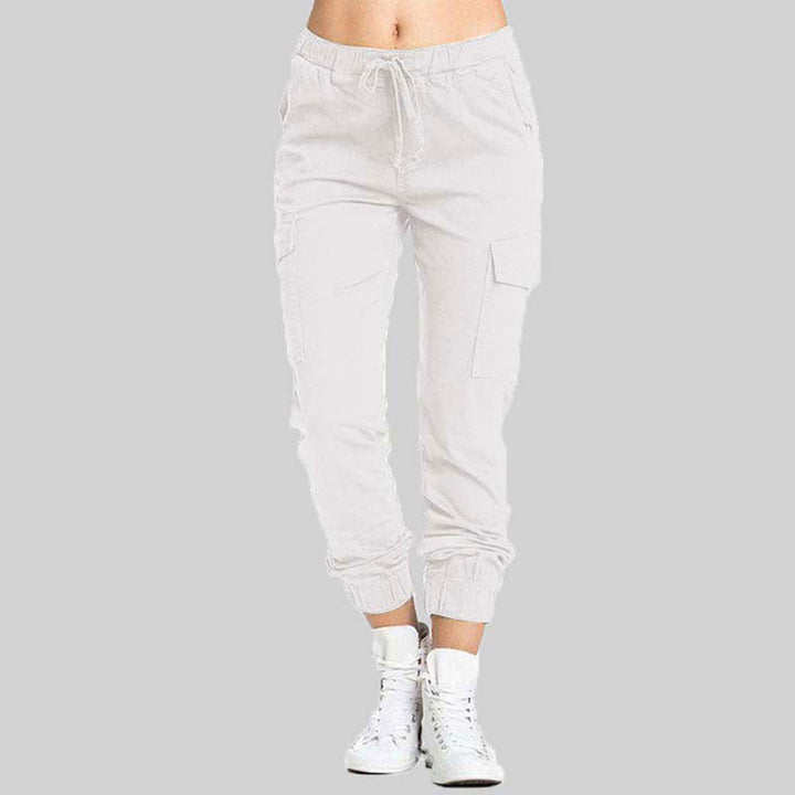 Ladies Cargo Trousers - Nova-White-XS-State of Style