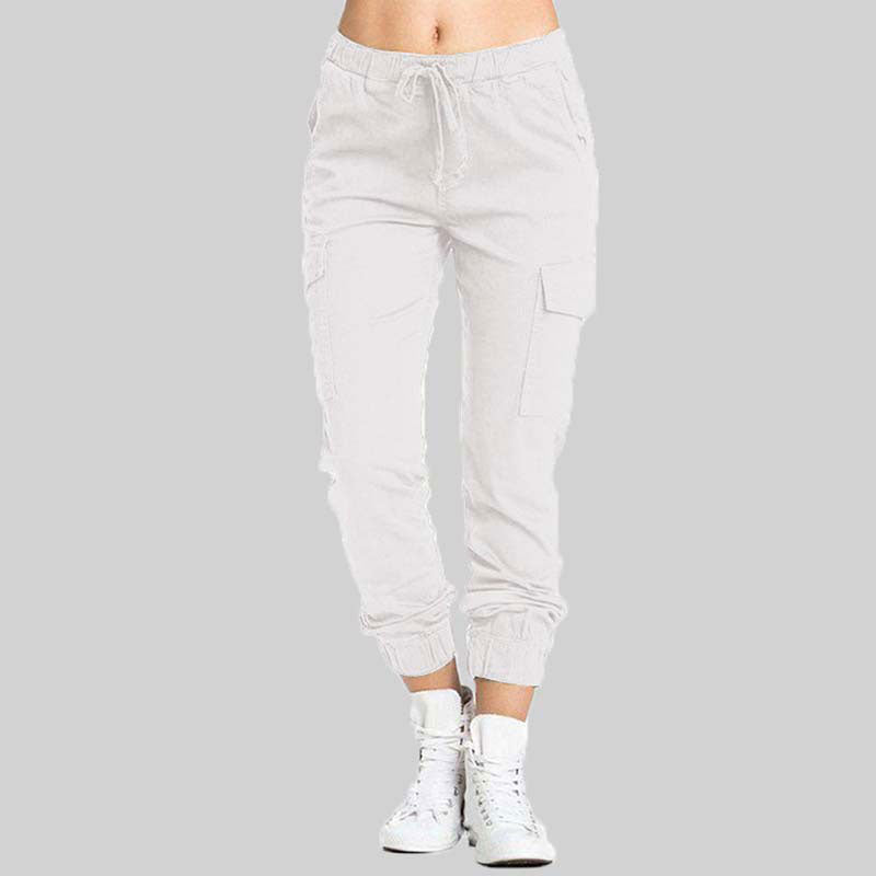 Ladies Cargo Trousers - Nova-White-XS-State of Style