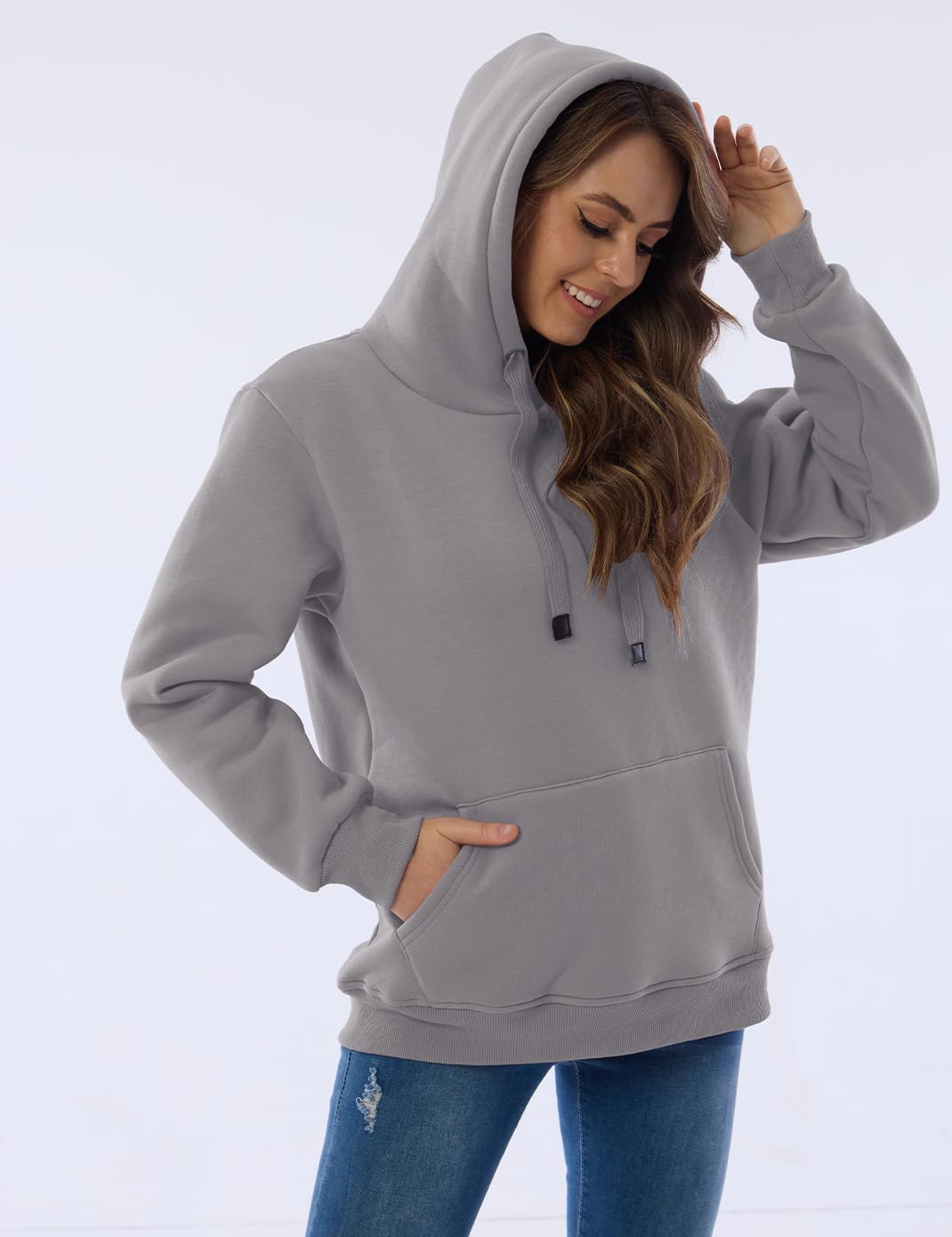 Ladies Casual Lined Hoodie - Lilly-Black-S-State of Style