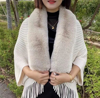 Ladies' Coat Louise – With Luxurious Faux Fur Collar | One Size-Beige-State of Style