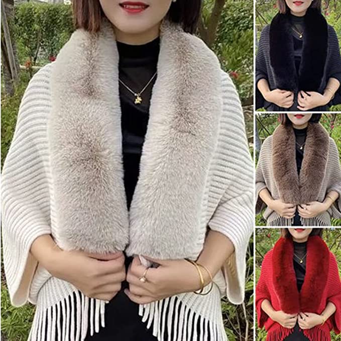 Ladies' Coat Louise – With Luxurious Faux Fur Collar | One Size-Black-State of Style