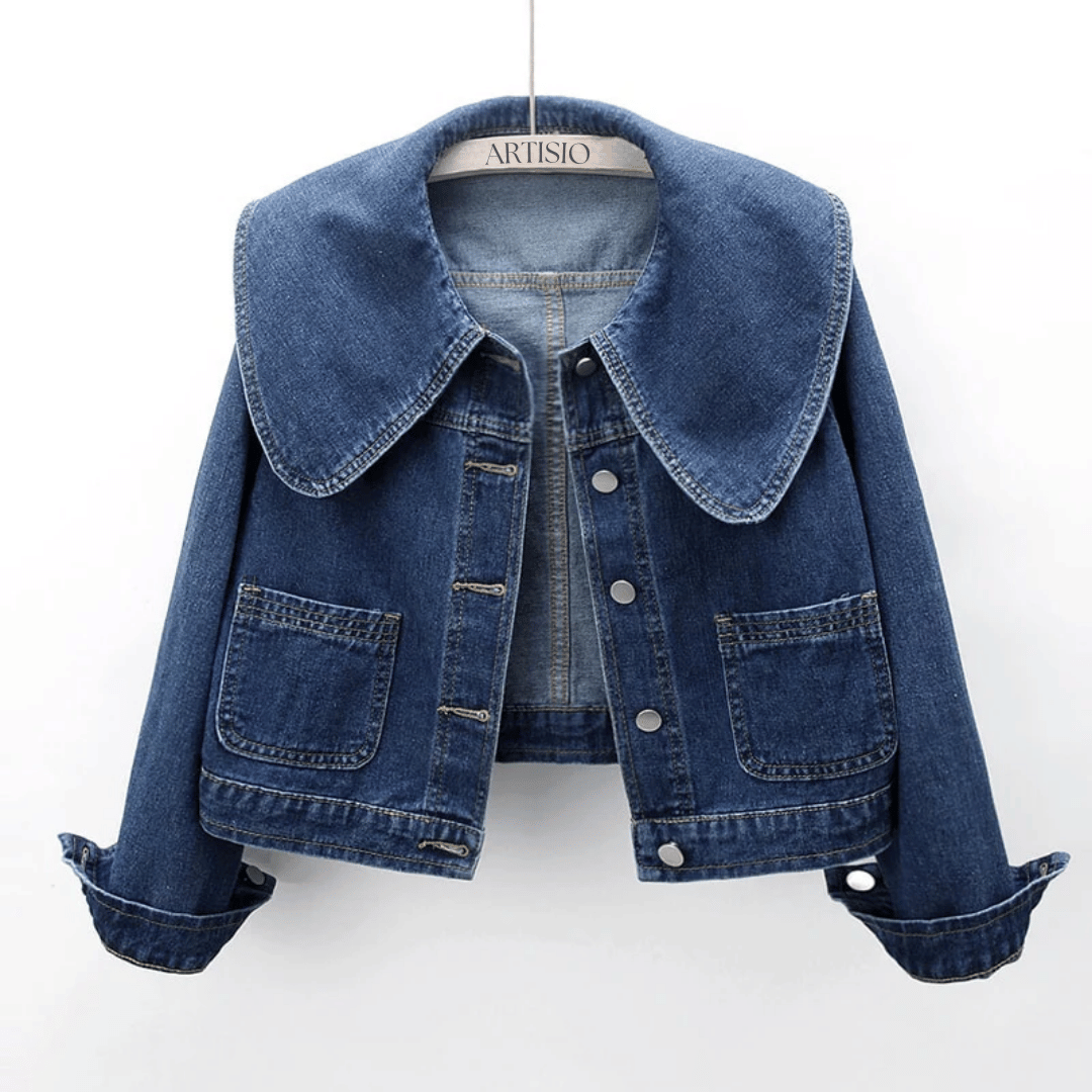 Ladies' denim jacket with sailor collar – Giovanna-S-State of Style