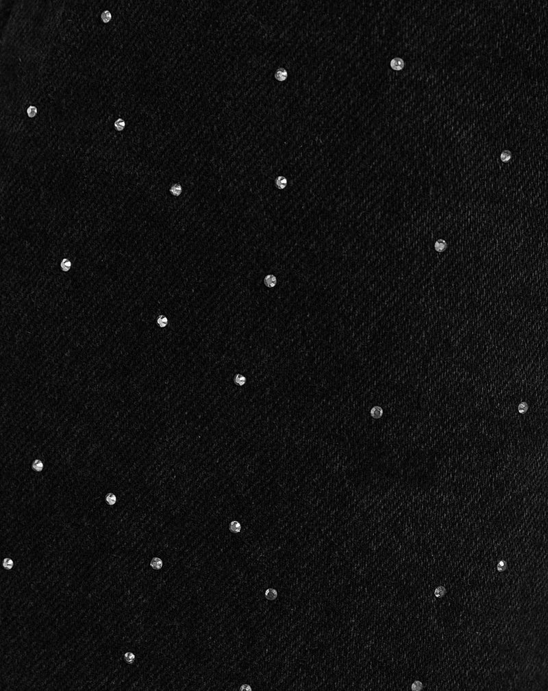 Ladies Glitter Jeans for a Sparkling Look - Jade-Blue Grey-S-State of Style