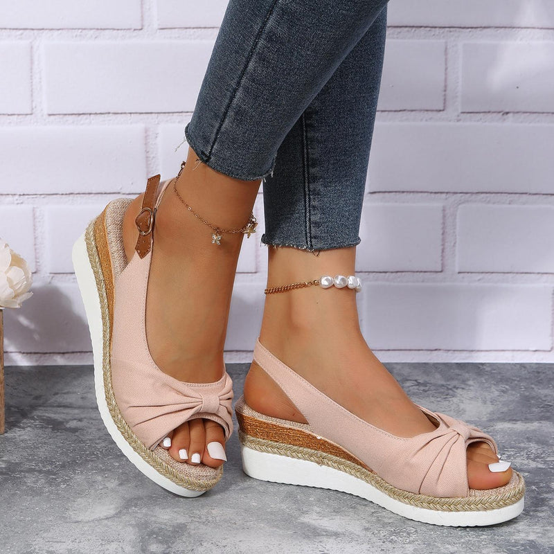 Ladies High Heel Sandals - ComfiLift-Beige-3.0-State of Style