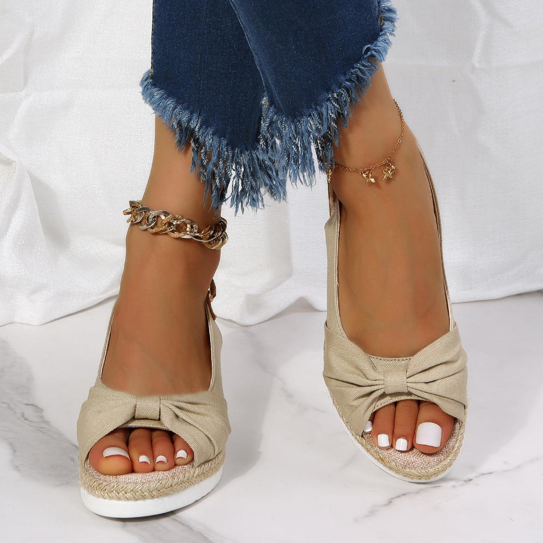 Ladies High Heel Sandals - ComfiLift-Beige-3.0-State of Style