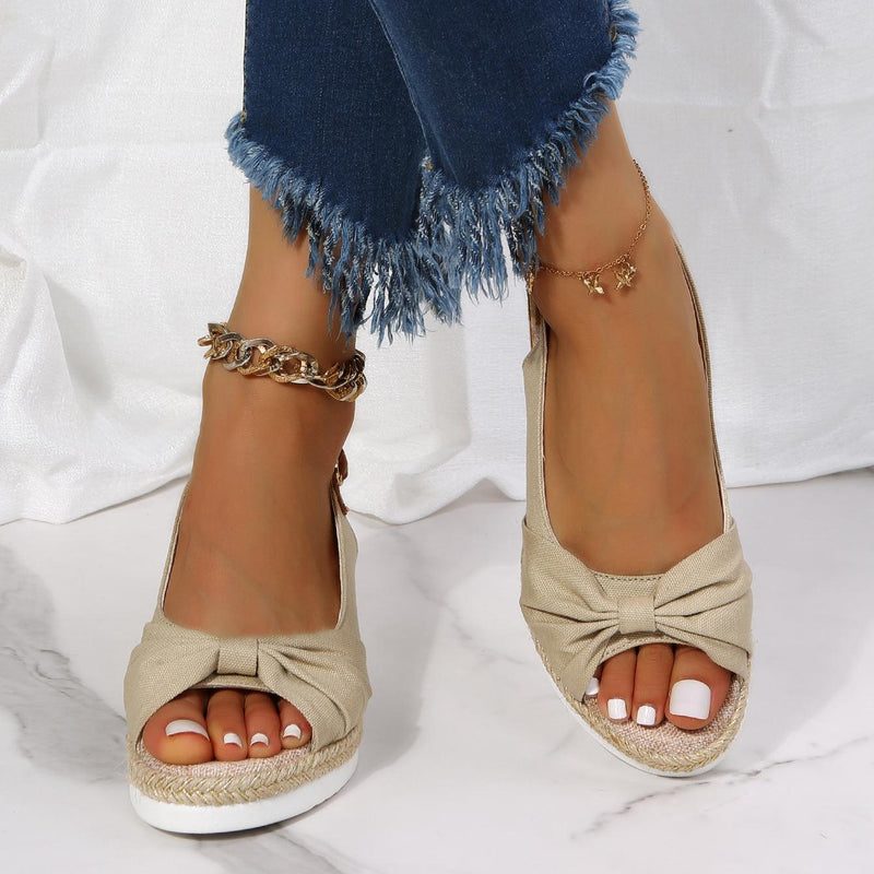 Ladies High Heel Sandals - ComfiLift-Beige-3.0-State of Style