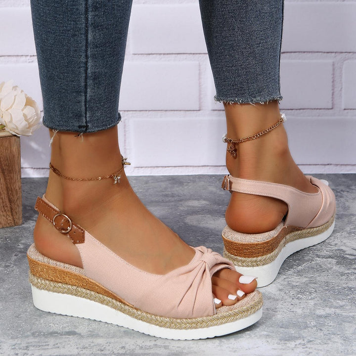 Ladies High Heel Sandals - ComfiLift-Beige-3.0-State of Style