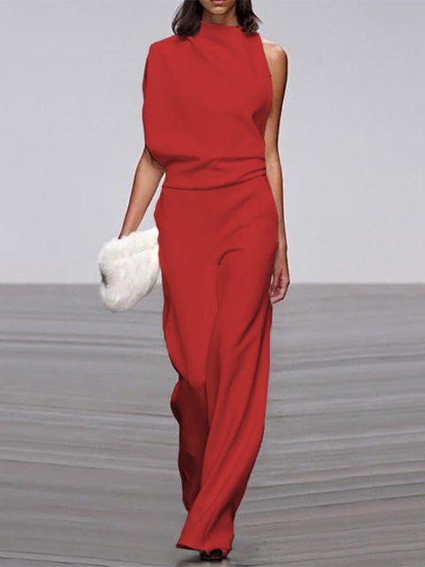 Ladies Jumpsuit - Bea-Red-32-State of Style