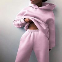 Ladies Oversized Lounge Jogging Set – Liv-Pink-State of Style