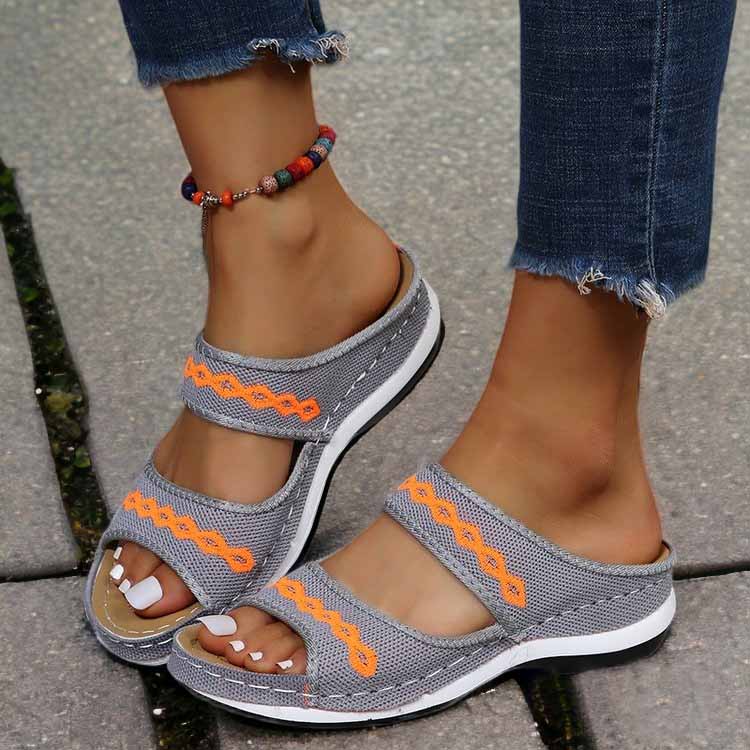 Ladies Sandals with DynamicSupport Technology - LunaStride-Grey-3.0-State of Style