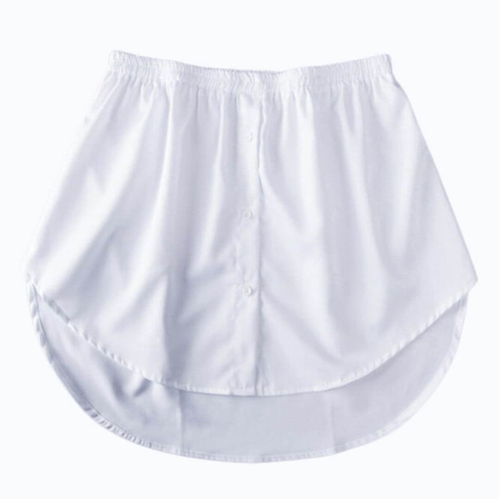 Ladies' Shirt Extender with Elastic Waistband – Noelle-White-S-State of Style