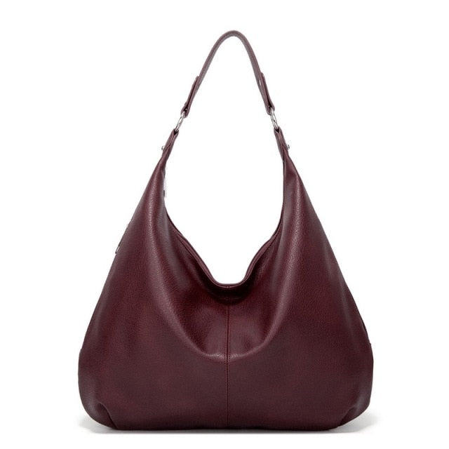 Ladies Shoulder Bag - Mila-Bordeaux Red-State of Style