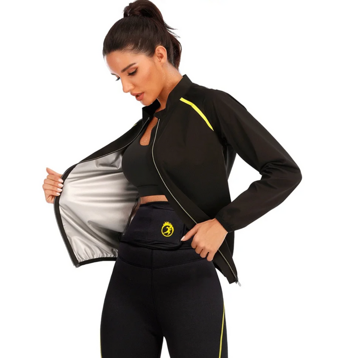 Ladies Slimming Tracksuit - ThermoFit-Vest-S-State of Style