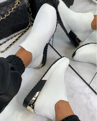 Ladies Slip-On Sneakers - FlexiStep-White-3.0-State of Style