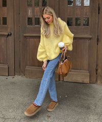 Ladies Stretch Jeans with Wide Legs and Heart Print - Amelie-XS-State of Style