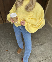 Ladies Stretch Jeans with Wide Legs and Heart Print - Amelie-XS-State of Style