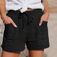 Ladies' Summer Cotton Shorts – Mira-Black-S-State of Style