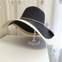 Ladies' summer hat with wide brim and UV protection – Lily-Black-One size fits all-State of Style
