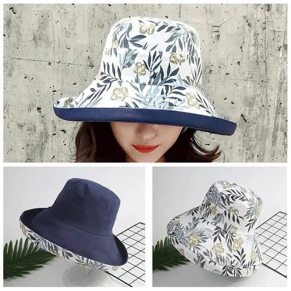Ladies' sun hat with wide brim - Emilia-Black-State of Style