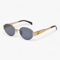 Ladies' sunglasses with UV protection & stylish acetate frame – Narella-Gold-State of Style