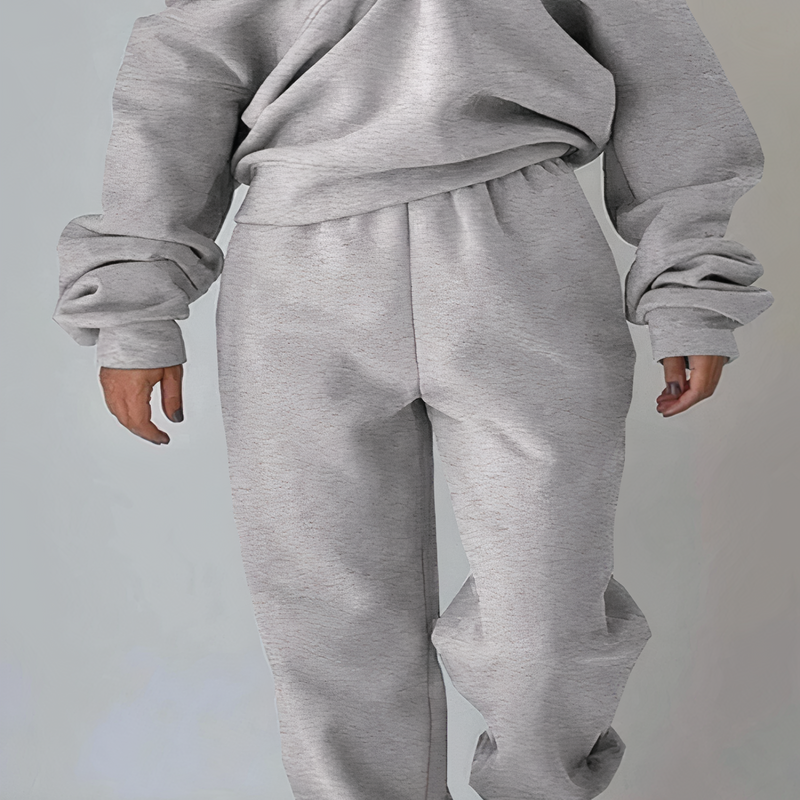 Ladies Tracksuit Set of 2 - Livia-Grey-S-State of Style