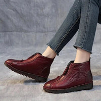 Ladies' Winter Ankle Boots - CozyStep-Red-3.0-State of Style