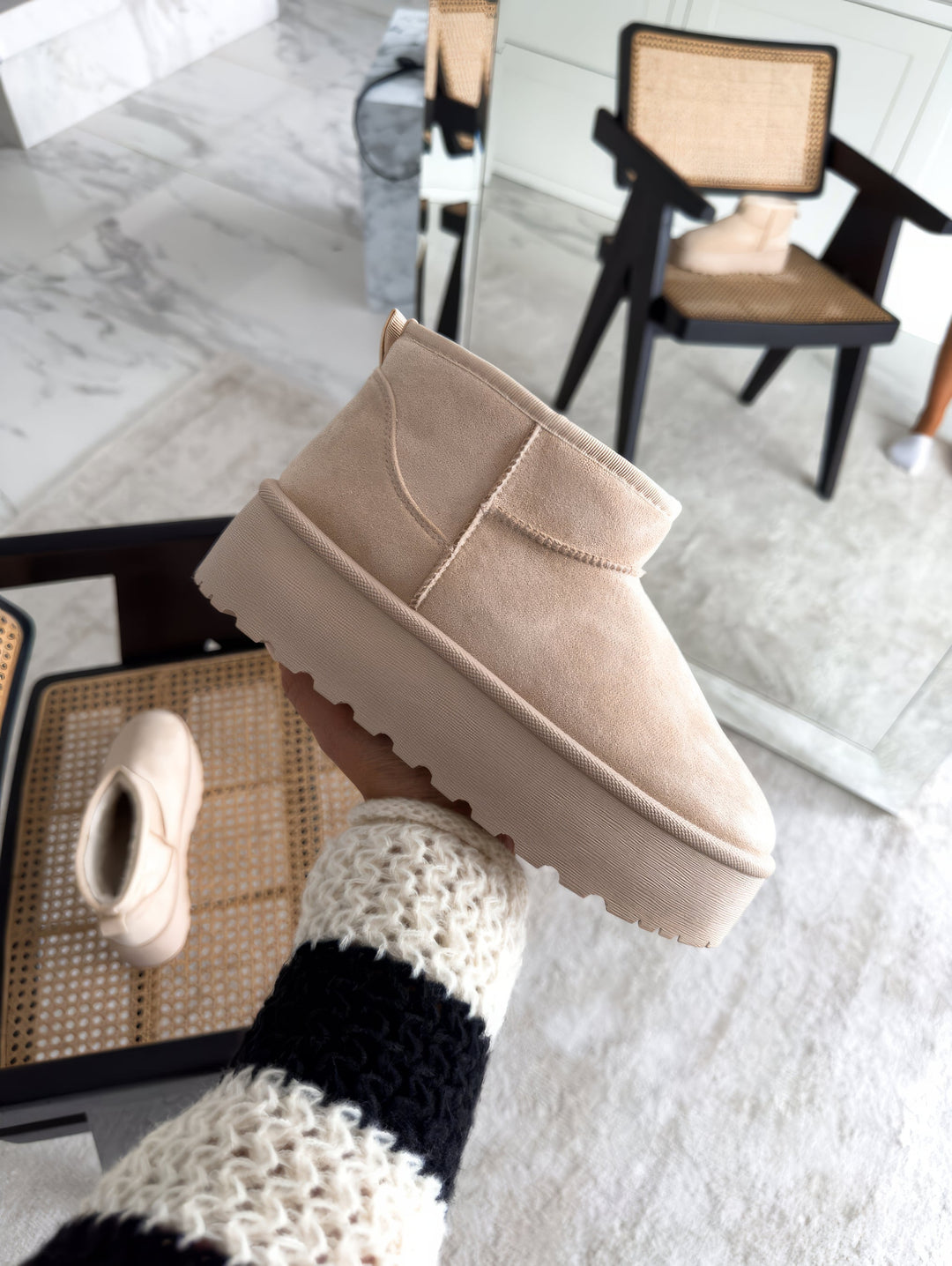 Ladies Winter Boots - WinterWalker-Beige-3.5-State of Style