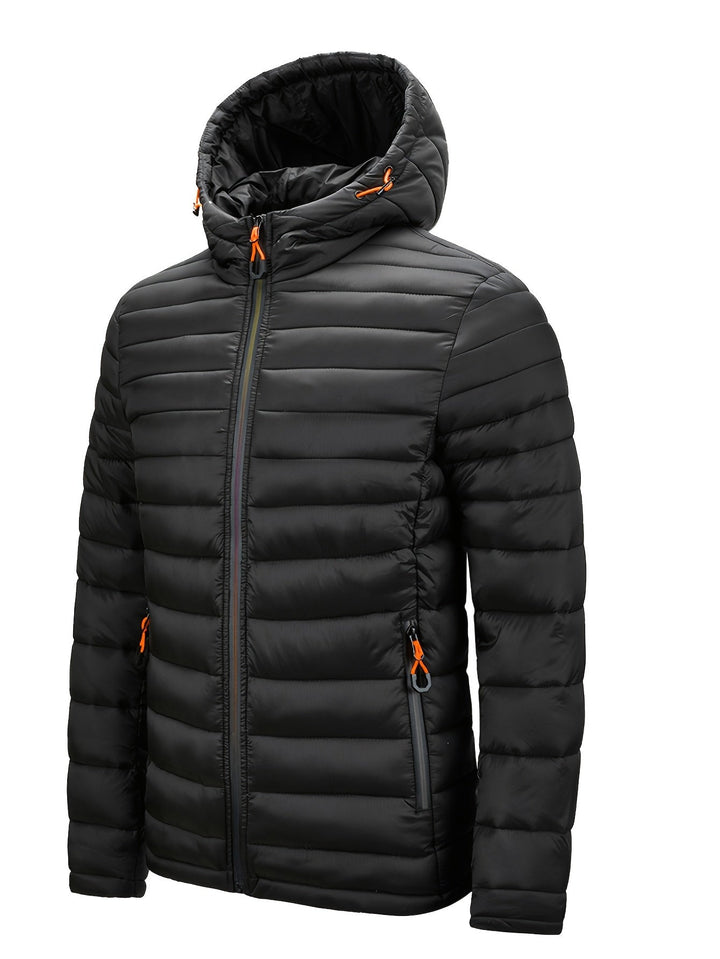 Ladies Winter Puffer Jacket with Hood - Arwen-Black-S-State of Style