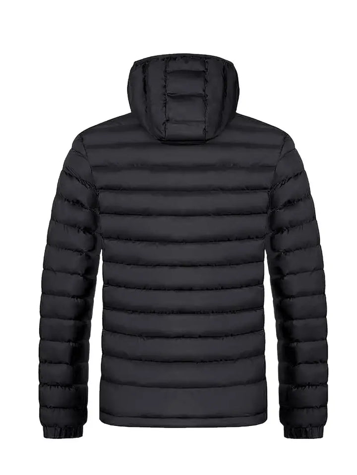 Ladies Winter Puffer Jacket with Hood - Arwen-Black-S-State of Style
