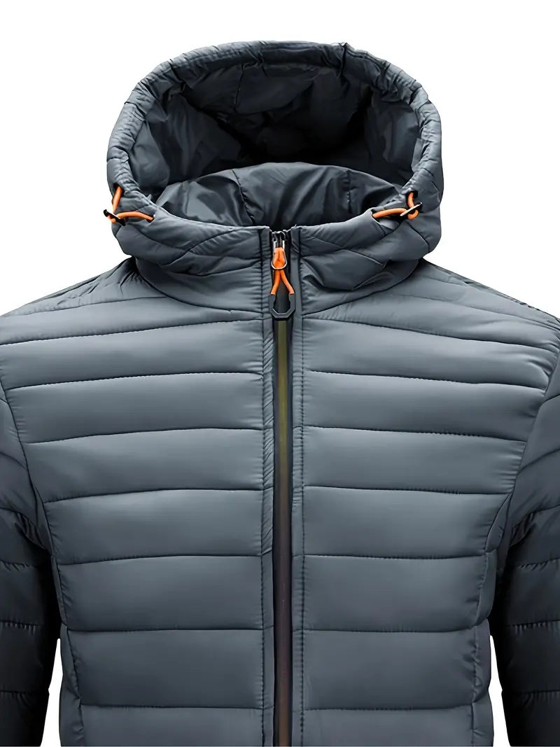 Ladies Winter Puffer Jacket with Hood - Arwen-Black-S-State of Style