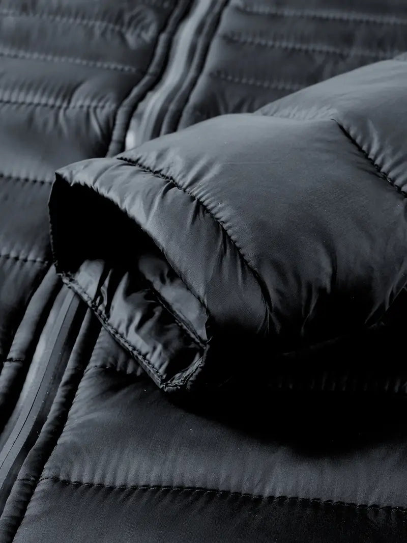 Ladies Winter Puffer Jacket with Hood - Arwen-Black-S-State of Style