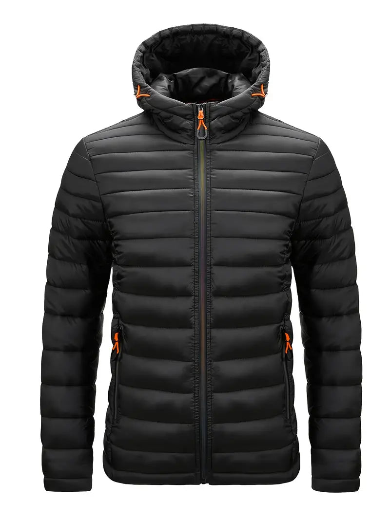 Ladies Winter Puffer Jacket with Hood - Arwen-Black-S-State of Style