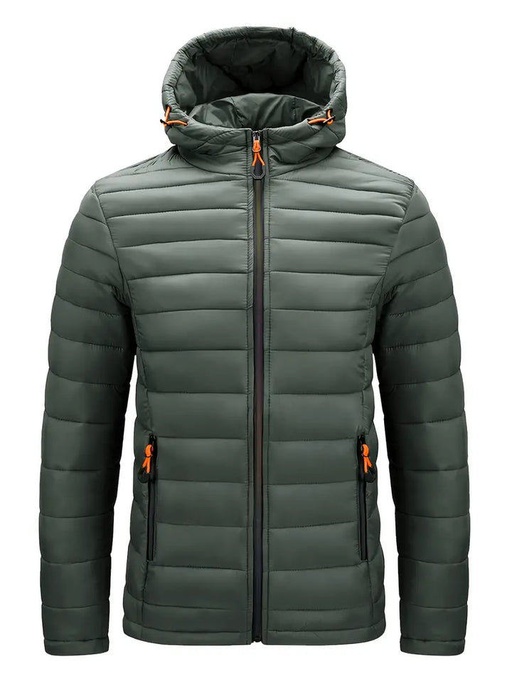 Ladies Winter Puffer Jacket with Hood - Arwen-Green-S-State of Style