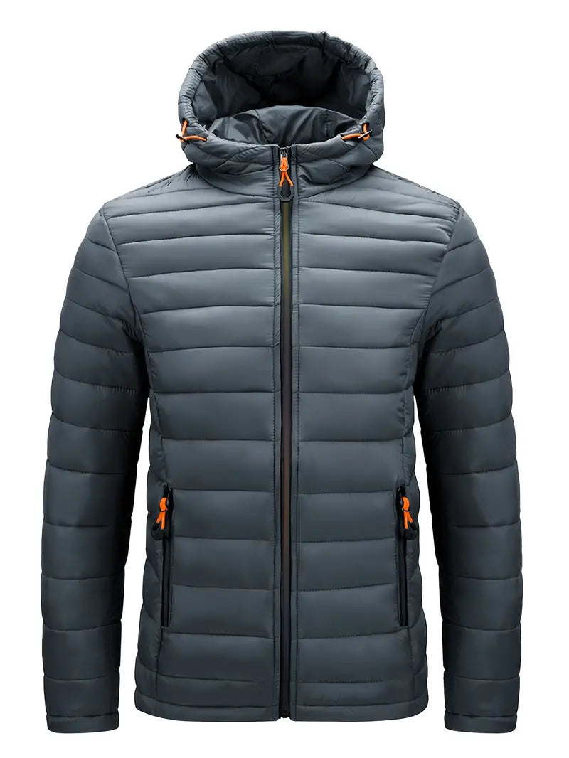 Ladies Winter Puffer Jacket with Hood - Arwen-Grey-S-State of Style